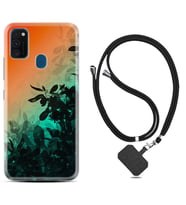Samsung M21 M22 M23 M30 M31S M32 Kılıf Boyun Askılı Silikon Güzel Çiçekler 1712