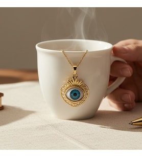 XUPING JEWELRY GÖZ KOLYE (Sarı)