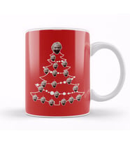 Zombie Christmas Tree Baubles Kupa Bardak Porselen