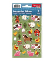 TANEX KIDS TNX-27102 DEKORATİF ETİKETLER - PUFFY ÇİFTLİK SERİSİ STICKER