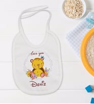 BK Kids Kişiye Özel İsimli Bebek Mama Önlüğü - Model 15