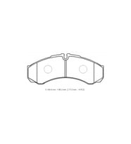 IVECO DAILY- 90/98; ÖN FREN BALATASI (KABLOSUZ)(DİSK) (164.6X66.3X17)(BRAMAX) 19092981 1830-6350