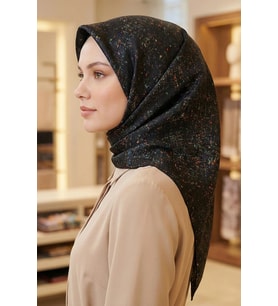 Aker Sura İpek Desenli Eşarp 9074701