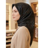 Aker Sura İpek Desenli Eşarp 9074701