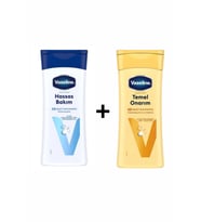 Vaseline Vücut Losyonu Temel Onarım Kuru Ciltler İçin 200 ml ve Hassas Bakım Kuru Çok Kuru ve Hassas Ciltler İçin 200 ml
