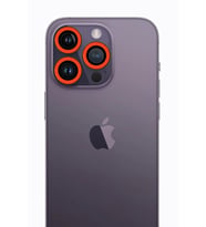 Newface Apple iPhone 12 Pro Neon Fosforlu Kamera Lens - Turuncu