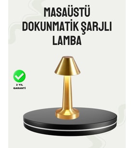 Kablosuz LED Masa Lambası 1800mAh 3 Renk Aydınlatma Dokunmatik