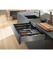 Blum Legrabox Pure M Alçak Yanak 35 Cm. Frenli Blumotion Orion Gri Antrasit