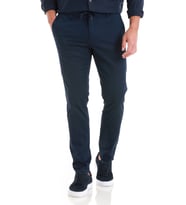 Hatemoğlu Lacivert Regular Fit Düz Yandan Cep Pamuklu Jogger Kanvas Pantolon