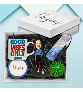 Motto Gift Kadınlara Özel Tasarım Karikatür Biblolu Hediye Kutusu 113039