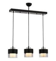 AVONNI AV-60193-3Y-BSY Siyah Boyalı Modern Avize E27 Metal Cam 70x15cm
