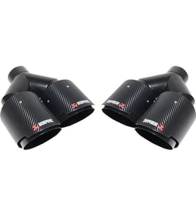 -universal- Egzoz Ucu Universal Çiftli 76mm Siyah OEM Kalite Akrapovic Z_AKRP01HD Wender