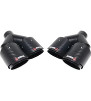 -universal- Egzoz Ucu Universal Çiftli 76mm Siyah OEM Kalite Akrapovic Z_AKRP01HD Wender