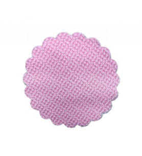 Organze puantiyeli pembe 22cm p100-