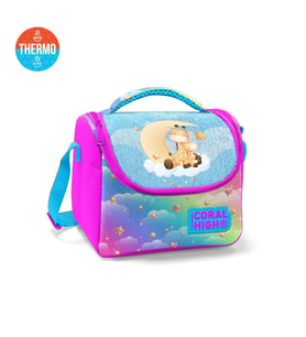 Coral High Kids Mavi Pembe Zürafa Desenli Thermo Beslenme Çantası 11861