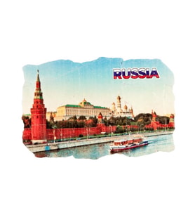Rusya Kremlin Sarayı Fresco Magnet (Karışık)