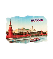 Rusya Kremlin Sarayı Fresco Magnet (Karışık)