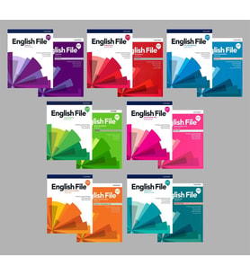 English File 4th Edition Beginner + Elementary + Pre intermediate + intermediate + intermediate Plus +  Upper-intermediate + Advanced Student's Book With Online Practice + Workbook (Access Code VARDIR) ( 7 li SET)