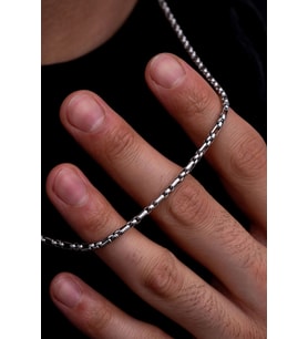 3 mm Kuş Gözü Model Erkek Çelik Kolye