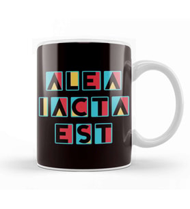 Alea Iacta Est Latin Language Phrase Motivation Saying Dice Kupa Bardak Porselen