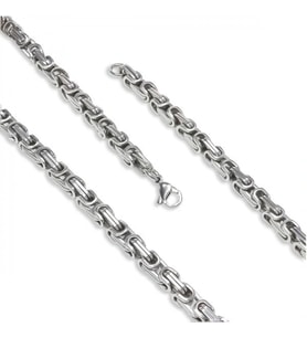 Moncuk Design Kral Erkek Çelik Kolye 5mm 33514P6D80
