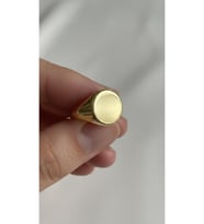 Oval Şövalye Ayarlı Yüzük 925 Ayar
