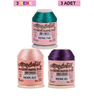 3 Adet Altınbaşak Oya ve Dantel İpi 20 gr - Royaleks - No: 423 - 063 - 740