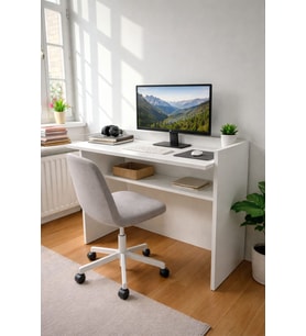 Çalışma Masası Bilgisayar Masası Ofis Ders Yemek Masası Beyaz