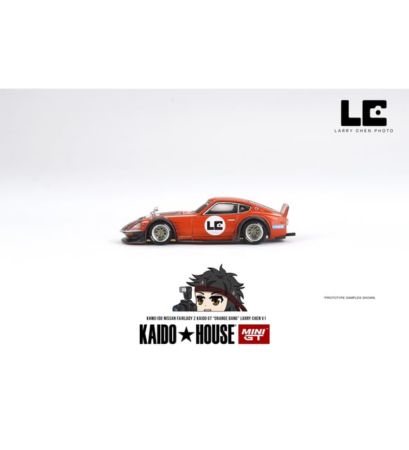Mini GT Kaido House Nissan Fairlady Z Kaido GT 'ORANGE BANG' Larry