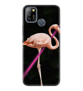 INFINIX Smart 4 5 6 Zero 8 S5 Pro Kılıf Desemli Silikon Line Filamingo 1776