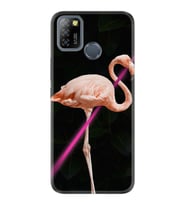 INFINIX Smart 4 5 6 Zero 8 S5 Pro Kılıf Desemli Silikon Line Filamingo 1776