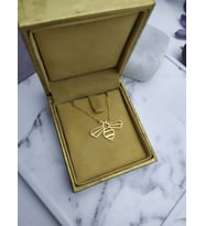 Origami Arı 925 Gümüş Kolye