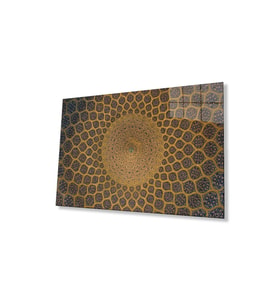 İslami Motif Cam Tablo 4mm Dayanıklı Temperli Cam (Çok Renkli)