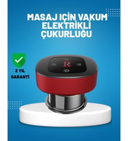 Elektrikli Vakumlu Çukurluk Masaj Aleti Isıtmalı ve Kırmızı Işıklı Terapi Seti
