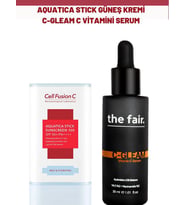 Cell Fusion C Aquatica Stick Güneş Kremi ve the fair. C Gleam C Vitamini Serumu Set