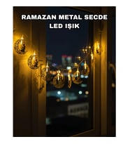 Mey İthalat® Dekoratif Ramazan Ay Işığı Secde Eden Adam Figürlü