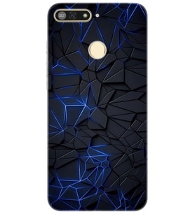 Huawei Y6 2018 (ATU-L21) Uyumlu Kılıf Desen Baskılı Silikon Karmaşık Design STK:1874