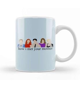 How I Met Your Mother HIMYM Minimalist Print with Text Kupa Bardak Porselen