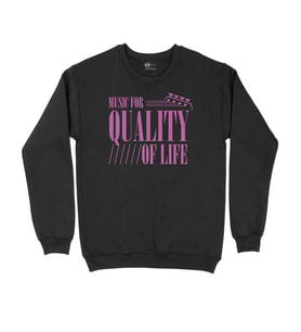 Pembe Music For Quality OF Life Siyah Sweatshirt