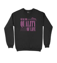 Pembe Music For Quality OF Life Siyah Sweatshirt