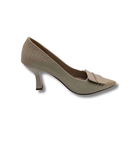 StarChic Kadın Suni Deri Stiletto - StarChic - BEJ - 39