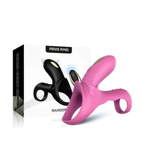 RANGER Klitoris ve G Nokta Uyarıcı Testis ve Penis Halkası - Pembe