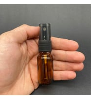 10 Ml Amber Cam Şişe Siyah Spreyli ,  10Cc Kahverengi Spreyli Boş Şişe x 6 Adet