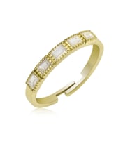 Gümüş Gold Ayarlanabilir Baget Kadın Yüzük CSR2184397