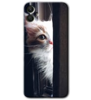 Galaxy A05 Kılıf HD Desen Baskılı Kılıf - Kedi Bakışı