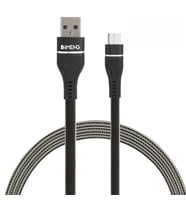 İmeng 3.1A UsbA to Micro Örgülü Data ve Hızlı Şarj Kablosu ML108 Siyah