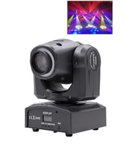 Quenlite Wash-307 Moving Head Robot Sahne Işık 30W LED GOBOLAR İLE