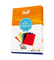 Sarff Cilt Kapağı Plastik Opak A4 450 Micron Buzlu Şeffaf (50 Li Paket)