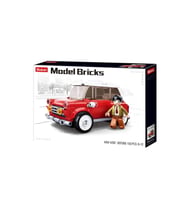 Model Bricks Kırmızı Retro Araba