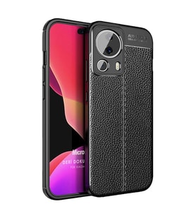 Microsonic Xiaomi Mi 13 Lite Kılıf Deri Dokulu Silikon Siyah (Siyah)